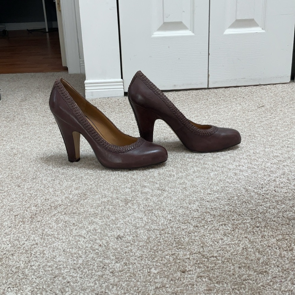Nine West Elegant Brown Women's Platform Heels